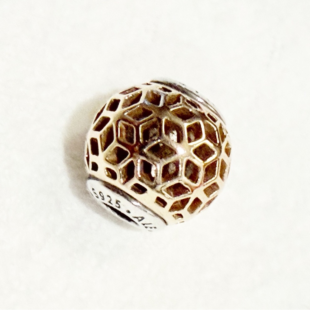 Pandora Essence 14K Gold and Silver Mosaic Charm 796049